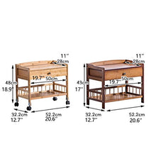 Comodini Bamboo Comodino con cassetto dell'organizzatore Governo di immagazzinaggio Modo Mini scrittorio della Tabella da Letto Comodino con puleggia Mobili Creativo Comodini Letto