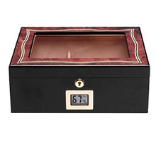 DPLQX sigari armadi, con igrometro e umidificatore Versatilità humidor per sigari ammezzati Durevole Buona Tenuta, humidor per sigari adorini,Black_295x247x112mm/12x10x4in