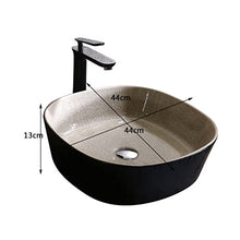 Lavabo Lavabo Quadrato Sopra Lavabo Contro Lavabo Lavabo Creativo Stile Industriale (44x44x13cm) Lavandini bagno