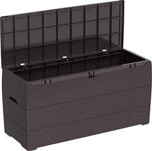 Duramax Woodgrain Durabox - Contenitore in plastica per Esterni e mobili da Giardino, Colore: Grigio
