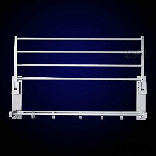 MBYW moderno minimalista ad alto carico portasciugamani porta asciugamani bagno portasciugamani Spazio in alluminio pieghevole rack porta asciugamani rack con gancio bagno di stoccaggio rack