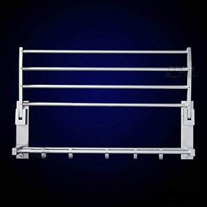 MBYW moderno minimalista ad alto carico portasciugamani porta asciugamani bagno portasciugamani Spazio in alluminio pieghevole rack porta asciugamani rack con gancio bagno di stoccaggio rack