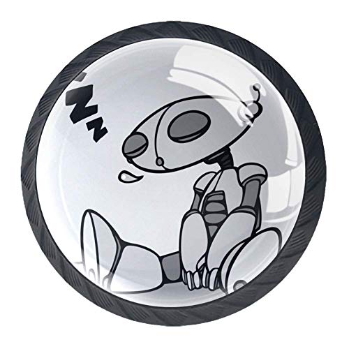 Wetia Robot Grigio per la Cucina di casa Armadio Armadio Armadio Nero 3,5 x 2,8 cm