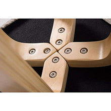 WGEMXC Sedia, Sedia da Ufficio a Casa, Sgabello Sgabello in Legno Massello Coprisedile in Tessuto Lavabile Tavolo da Trucco Sedia da Pranzo Sedia da Studio Sgabello da Bar Sedia da Caffetteria,U