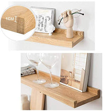 RCLD Una partizione Tastelesshlr-Mensola di Legno Solido Legno di Blocco specifico Riferimento Taglie visualizzazione Bookshelf Superficie Liscia Staffa di Legno, Materiale: Quercia (Size : 300mm)