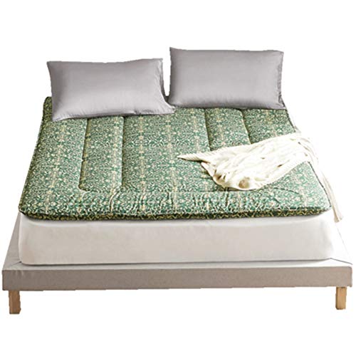 YXXCD Materasso Letto Futon Pavimento Tatami Materasso Tappetino Morbido Mantieni Caldo Confortevole Pieghevole Giapponese Alta qualità Domestico Student Dormitorio-Verde 120x200cm(47x78inch)
