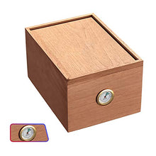 VIY Humidor per Sigari, Humidor Cigar, Detiene Il 30 Sigari, con Cedro in Legno Foderato E Vassoio Divisorio in Cedro Rimovibile, con Igrometro Umidificatore