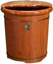 WSJ WSJMassagers WSJTub Rovere WSJBath Botte sopra Il Ginocchio Lavabo in Legno Artefatto di Massaggio (Colore: Colore Noce, Dimensioni: 42 * 40 cm)