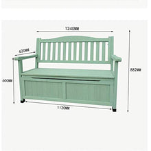 panchine per il tempo libero in legno anticorrosivo per uso domestico, panchine per patio con armadietti sul balcone, panchine per veranda con schienale e braccioli, per cortili, giardini, balconi