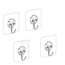 Premium Wall Hooks, 15 Kg (MAX) Heavy-Duty Self-Adhesive Hooks, Nail Free Transparent Seamless Hooks, Waterproof and Oilproof, Suitable for Bathroom Kitchen Reusable Utility Hooks -20 Pieces