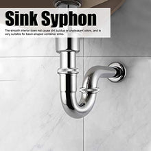 Xirfuni Sifone per lavabo, sifone per lavabo, lavabo in Rame da 30 mm a Forma di Contenitore, WC per Bagno di casa