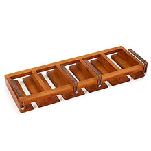 XUSHEN-HU Portabicchieri da vino a testa in giù per la casa per bicchieri di vino da vino rack per bicchieri da vino (colore: marrone, dimensioni: 64 x 23 x 6 cm) Home