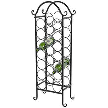 Greensen Portabottiglie di Vino Piccolo Kit 21 Bottiglie di Vino - Scaffale Portabottiglie con Sistema Modulare - Pratica Cantinetta Portabottiglie, Fer - 20 x 34 x 88 cm
