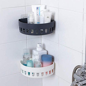 UWY Mensola per Doccia in plastica per Bagno Supporto per Organizer da Parete Stazione di Lavaggio Scarico per Angolo Rack Cestello portaoggetti da Cucina Staffa per Appendere Telaio angolare a
