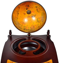 Mobile bar Globe con coperchio e bar carriola con tavoli trolley,Red Brown