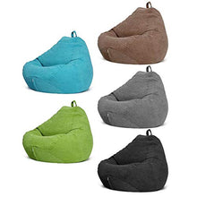 Fodera per Divano in Velluto a Coste per Sedia a Sacco Copridivano per Divano Pigro Copridivano Poltrona Reclinabile (Senza Imbottitura) (Blu scuro, 33.46"*43.31")