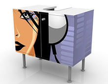 Apalis Mobile per lavabo Design DJane Spicy 60x55x35cm, Basso, Larghezza: 60cm, Regolabile, mobiletto da lavandino, lavandino, mobiletto da lavabo, lavabo, mobiletto, Bagno, Bagnetto, Mobile da Bagno