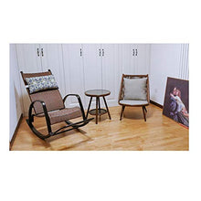 XinQing-Sedia a Dondolo PE in Rattan Sedia a Dondolo per Adulti per Adulti Camera da Letto Anziani Soggiorno Giardino Cortile Cortile Launa per Il Tempo Libero Sedia 100x96x52cm
