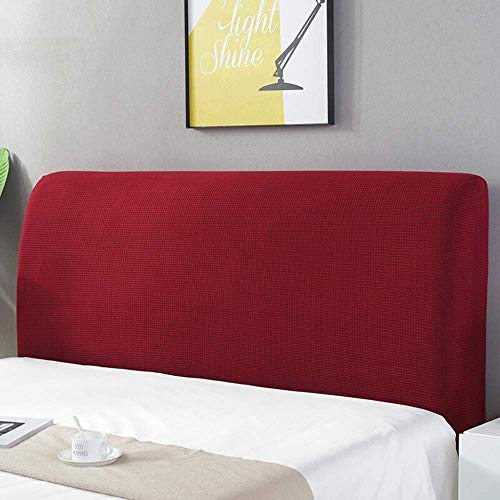 Copri Testata Letto Matrimoniale Elastica Copertura Per Testiera Per Letto, Decorazione Per Camera Da Letto, Copertura Antipolvere,Redwine-180CM