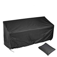 YANSHON Copertura Panche Giardino Oxford 3 Posti Copertura Mobile Giardino Impermeabile Protettiva Impermeabile, Coperture per Panche Copertura in Poliestere Oxford di qualità, 163x66x63/89cm