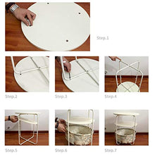ZhuFengshop Comodino Comodino Armadietto A Tre Livelli Piccolo Tavolino da Salotto Mini Tavolo da Soggiorno Tavolino Angolare Tavolino Laterale Tavolino Rotondo Comodino Side Table (Color : A)
