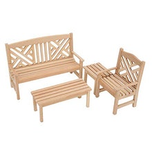 Dollhouse Toy Vivid Image Outdoor Dollhouse Decor, Dollhouse House Tavoli Sedie, Regalo da Collezione Kids per 1:12 Doll House(Mini Outdoor Garden)