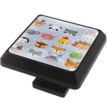 Faccia animale 3 PCS Pomelli per Porta, Pomolo per Mobile, Pomelli per Mobili con Viti, Maniglia per Armadietto, Pomelli per Porta, Pomelli per Cassetti per Porta, Armadio, Cassetto e Credenza