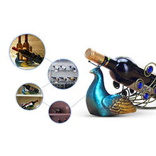 LHQ-HQ Wine Rack bottiglia di vino della cremagliera creativa del vino del metallo della cremagliera del pavone bottiglia di personalità della cremagliera del vino della casa della decorazione di moda