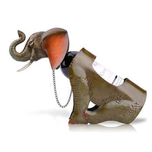 LHQ-HQ Decorazioni Arte Artigianato Elephant Vino Bottiglia di Vino della casa cremagliera del Vino del Metallo di visualizzazione del Desktop cremagliera