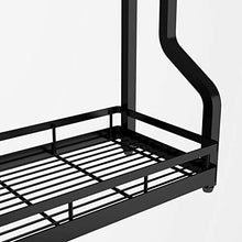 &ripiano di stoccaggio Mensole da cucina, Scaffale di stoccaggio condimento in acciaio inossidabile Unità di ripiano a 2 strati-nero Scaffale di finitura