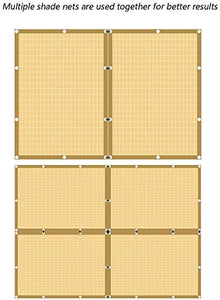 KANULAN Balcone Schermo frangivento Rete for Qualsiasi Tempo Tessuto 250GSM Shading Tasso 96% Decorativi Recinzioni for Piscine Giardini (Color : Beige, Size : 0.9x6m)