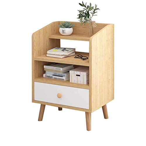 Comodini Decorazione Household Camera Addensare in massello di pompaggio Assemblea Studio Corridoio Bagno Storage Box Soggiorno Multifunzione Locker 37X30X60cm MUMUJIN (Color : Wood Color)