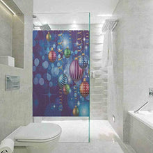 Pellicola statica in vetro non adesiva per finestra, con scritta "Happy New Year", decorazione per casa, bagno, bagno, WC, 89,9 cm x 199,9 cm (L x l x l pollici