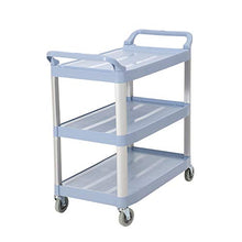 HLF- Automobile di Pulizia del Ristorante dell'hotel di plastica della Lega di Alluminio, Carrello dello Strumento di Giardino, scaffale di stoccaggio Staccabile, 96x50x102cm