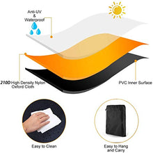 ZHW Zhwcopertura per Mobili da Giardino, Coperture per Mobili per Patio Traspirante Impermeabile, 210D Coperchio da Tavolo da Ping Pong Pesanti da 210D per Set di Mobili da Giardino