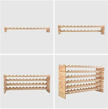 MAMI | Cantinetta Vino in Legno | Portabottiglie da Terra 2 Varianti da 28 o 72 Bottiglie | Cantina Scaffale 100% Made in Italy