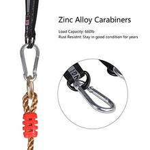 VGEBY Moschettone Swing 2Pcs Heavy Duty Carabiner di Alluminio per Kids Swing Arrampicata Amaca Portachiavi