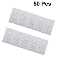 ARTFFEL Vola 50PCS Sacchetti della Candela Amore Forma Scava Fuori Carta Luminary Borse Candela Borsa Fiamma Sacchi di Carta Resistente for Candela (Double Heart) .Compleanno