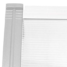 PrimeMatik - Pensilina 80x60cm in policarbonato per Porta o Finestra per Esterno Grigio