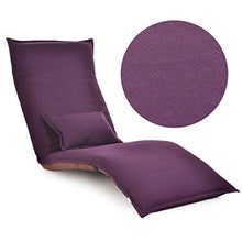 SMC Pieghevole Divano Singolo Piano Sedia Sedia Letto Posteriore Sedia Galleggiante Finestra Sedia Pigro (Color : Purple)