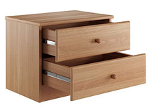Erst-Holz Comodino a 2 cassetti in Faggio massello 90.20-K38