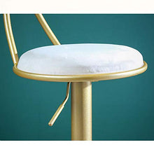 FCSFSF Ergonomico Moderno Sedia da Disegno con Base Metallica,Sgabello Stool Swivel Bar Regolabile,metà-secolo Velluto Contatore Altezza Bar Stools Sedie