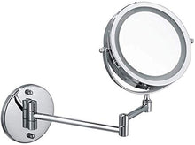 Bagno Vanity Specchi Doccia Specchi da Bagno Ingrandimento Specchi da Bagno a Parete Illuminati estendenti Double Side & 360 ° Girevole (Color : Silver, Size : 10 Times Magnification)