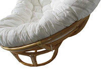 POLTRONA PAPASAN DIVANO 2 POSTI RATTAN DIMENSIONI CM 170X105X87 H VIMINI CON CUSCINO E CINGHIE poltrona per esterno ed interno salotto rattan naturale