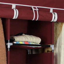 Susulv-hm Armadio per Vestiti Fai-da-Te Mobili per Camera da Letto Portatili Armadio Guardaroba Tessuto Non Tessuto Armadio Pieghevole Organizzatore di stoccaggio