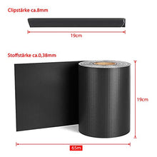 Froadp Pellicola Protettiva in PVC con Recinzione Clip di Fissaggio Doppio Recinzione da Opaca per Giardino Cortile Balcone(Antracite, 65mx19cm)