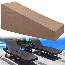 STZYY Fodere per mobili da Giardino, Fodere per Chaise Longue da Patio, Resistente agli Agenti atmosferici in Tessuto Oxford Anti-UV Impermeabile per Esterni, Facile da Usare, Marrone, 82x30x31 po