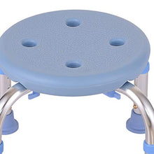LXLAMP Sedile for Vasca Regolabile in Altezza, Piedini in Gomma Antiscivolo Sgabello for Doccia in Alluminio Sedia for Vasca Adatta for Anziani Disabili con Panca da Bagno Rotonda, sgabelli Doccia