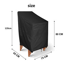 UNKB Telo Impilabile Copertura per Sedia da Giardino, Impermeabile 210D Oxford, Copertura per Mobili da Esterni, Traspirante Anti-UV Antivento Patio della Sedia Reclinabile65*75 * 85 * 120