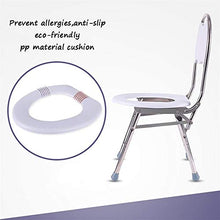 Sgabello da bagno Pieghevole doccia / vasca da bagno in acciaio inox Sgabelli Commode sedia doccia Sedile Sgabello con schienale Corridoio Sedia for anziani / disabili / donne incinte Anti-Slip Mats D